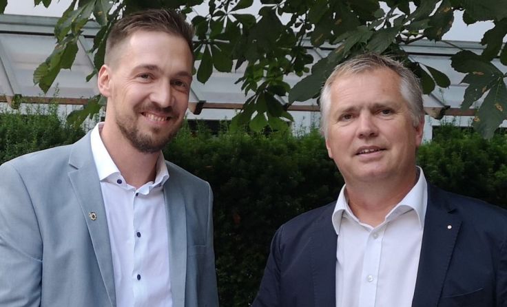 Philipp Wieser (links) und Helmut Landgraf Foto: Petz
