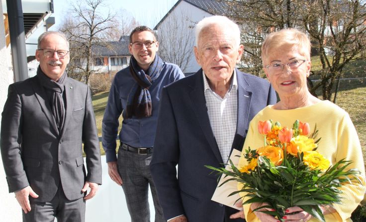 Von links: Gerald Hackl, Markus Vogl sowie Erich und Gisela Sablik Foto: SPÖ