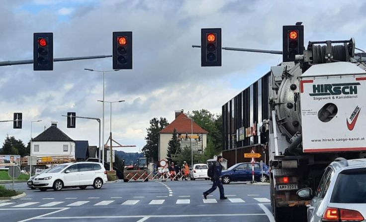 Die Sperre am Dienstag dauerte über drei Stunden. (Foto: rh)