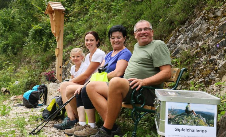 Von links: Ella, Carina, Michaela und Anton Kases (Foto: WSG/Stephan Schönberger)
