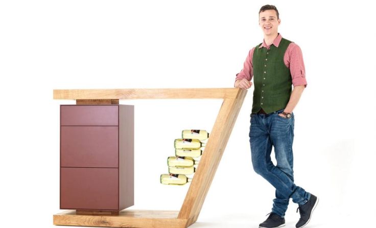Paul Brenn mit seiner Mostbar (Foto: Florian Lierzer)