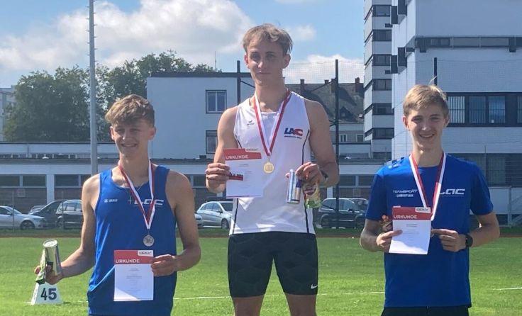 1.500-Meter-Podest, von links: Moritz Heiml, Paul Leitenbauer und Christian Fehringer (Foto: privat)
