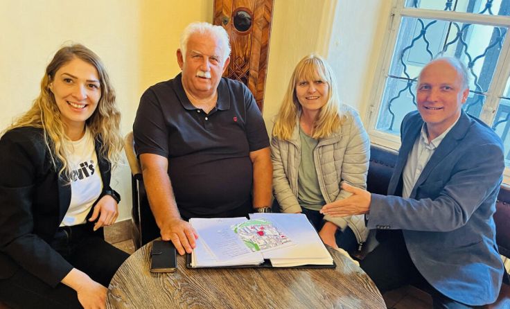 Von Links: Sevil Ramaj, Wilhelm Hauser, Alexandra Riedl und Michael Hingerl. (Foto: SPÖ)