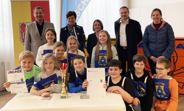 Die Siegerklasse 4a der VS Wolfern (Foto: Zivilschutz OÖ)