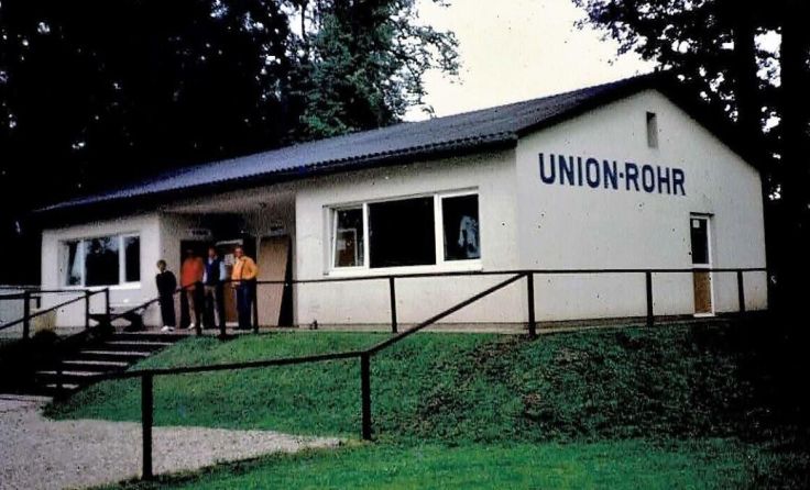 Das Clubheim im Jahr 1974 (Foto: Union Rohr)