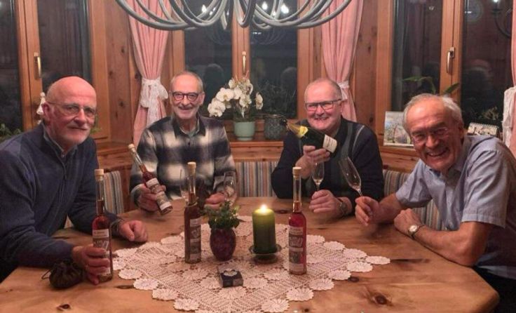Von links: Rudi Mayr, Kurt Scherhaufer, Franz Putz und Hans Diesenreiter (Foto: Putz)