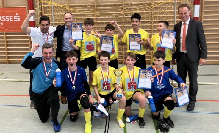 Die SMS Steyr jubelt über den Futsal-Landesmeistertitel (Foto: privat)