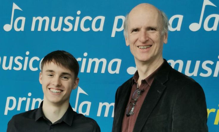 Jakob Schwödiauer und sein Lehrer Roman Prüller (Foto: Martina Schwödiauer)