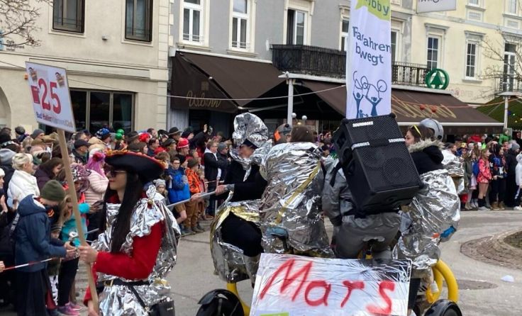 Mitglieder der Radlobby im Fasching. (Foto: privat)