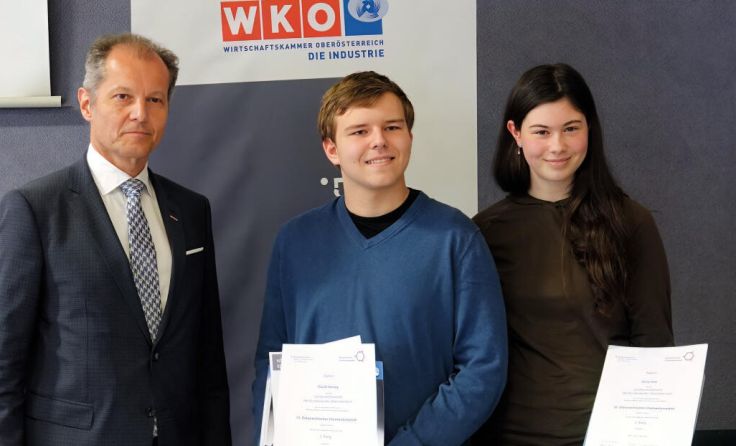 Von links: Martin Bergsmann (WKO), David Herzog und Anna Hois (Foto: privat)