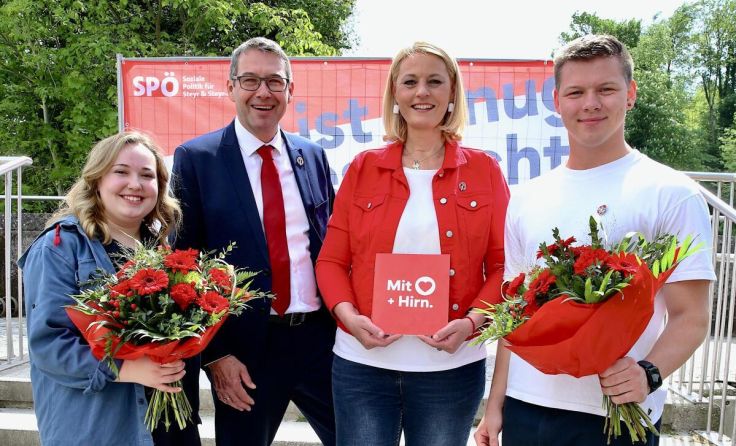 Von links: Eva Reiter, Markus Vogl, Katrin Auer und Benjamin Liedlbauer (Foto: Klaus Mader)
