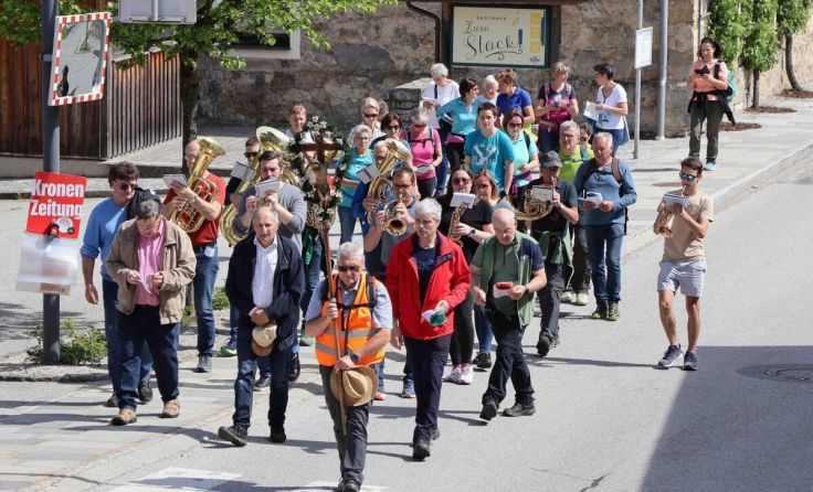 Die Wallfahrergruppe (Foto: Franz Putz)