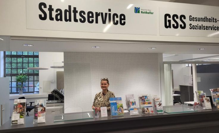 Stadtservice-Stelle im Amtsgebäude Reithoffer. (Foto: Magistrat Steyr/Presse)