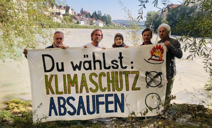 Aktivisten der Initiative "Da Huat brennt". (Foto: privat)