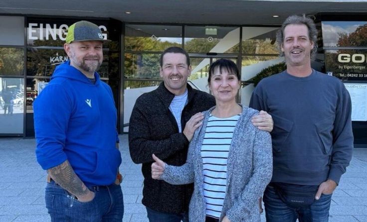 Von links: Manuell Kellauer, Brigitte und Franz Damhofer, Marko Pötsch (Foto: privat)