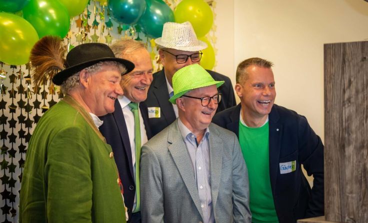 Gut gelaunte Bürgermeister (Foto: Der Fotomacher)