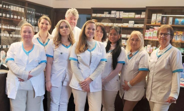 Team der Apotheke Münichholz (Foto: OÖRK/ A. Lakner)