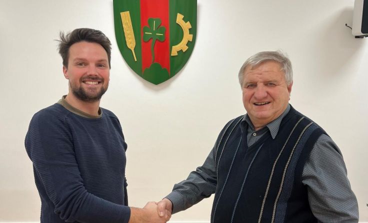 Bürgermeister Michael Strasser (links) und Obmann Franz Scheidleder (Foto: Gemeinde Haidershofen)