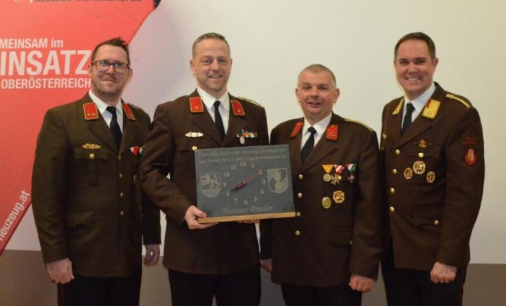 Hannes Binder, 14 Jahre Zugskommandant (Foto: FF Neuzeug-Sierninghofen)