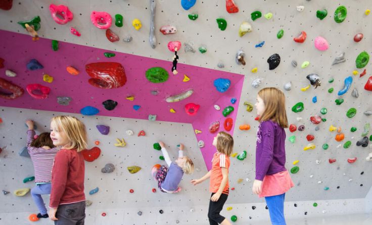 Sporteln in der Kletterhalle 6a in Neudorf, Gemeinde Gaflenz. (Foto: Jakob Gsöllpointner)