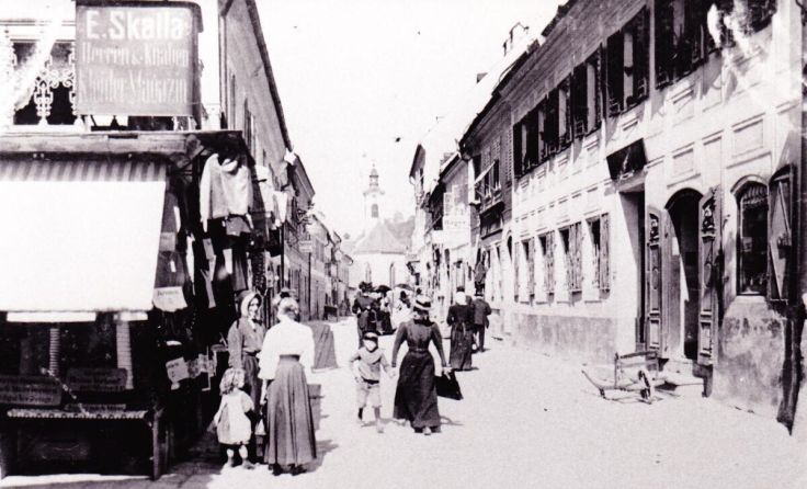 Ezechiel Skalla-Geschäft um 1910 (Foto: Stadarchiv Steyr)