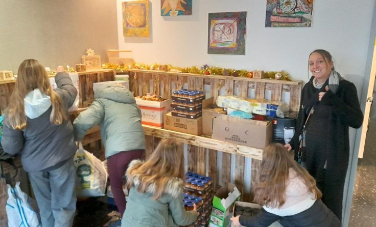 Impuls-Schüler sammelten für die Notschlafstelle. (Foto: privat)