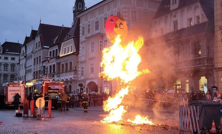 Faschingsverbrennen in Steyr (Foto: Stadt Steyr/Presse)