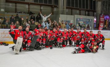 Steyrer Panthers jubeln über Eishockey-Meistertitel