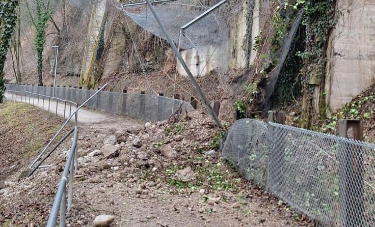Steinschlag bei der Lauberleite (Foto: Thomas Jakob)