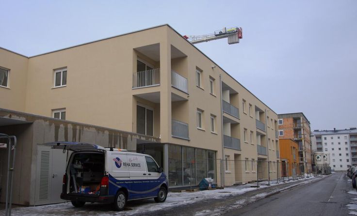 Derzeit läuft beim Vitalen Wohnen am Tabor der Innenausbau. (Foto: Magistrat Steyr/Presse)
