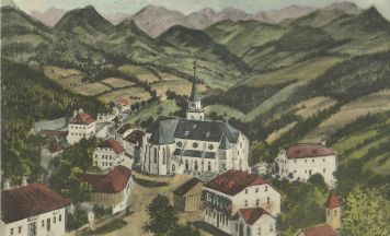 100 Jahre alte Postkarte zeigt Maria Neustift bei Groß-Raming