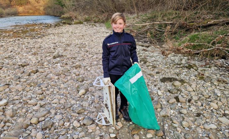 Fleißige Müllsammler (Foto: FF Neuzeug-Sierninghofen)