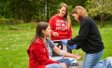 Jugendrotkreuz sammelt in Steyr-Land