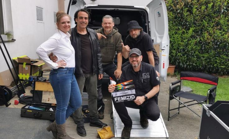 Das Film-Team rund um Andreas Wollmarker-Stiedl (vorne rechts) (Foto: LenAndi Entertainment)