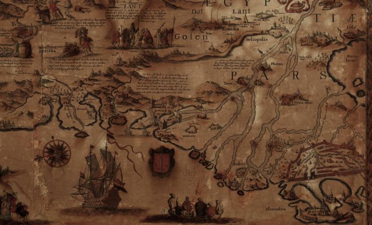 Der kolorierte Kupferstich wird fachgerecht restauriert. (Foto: Markus Krön)