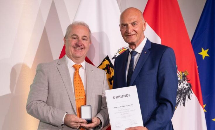 Ewald Staltner (links) mit Jugend-Landesrat Christian Dörfel (Foto: Daniela Sternberger)