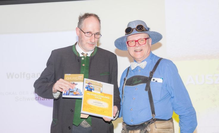 Wolfgang Pötzl (links) mit Conrad Seidl (Foto: Richard Tanzer)