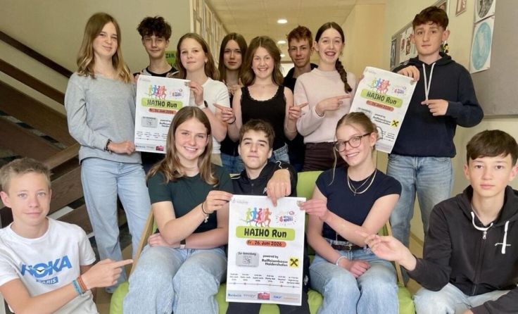 Mittelschüler organisieren den Haiho Run für den guten Zweck. (Foto: privat)