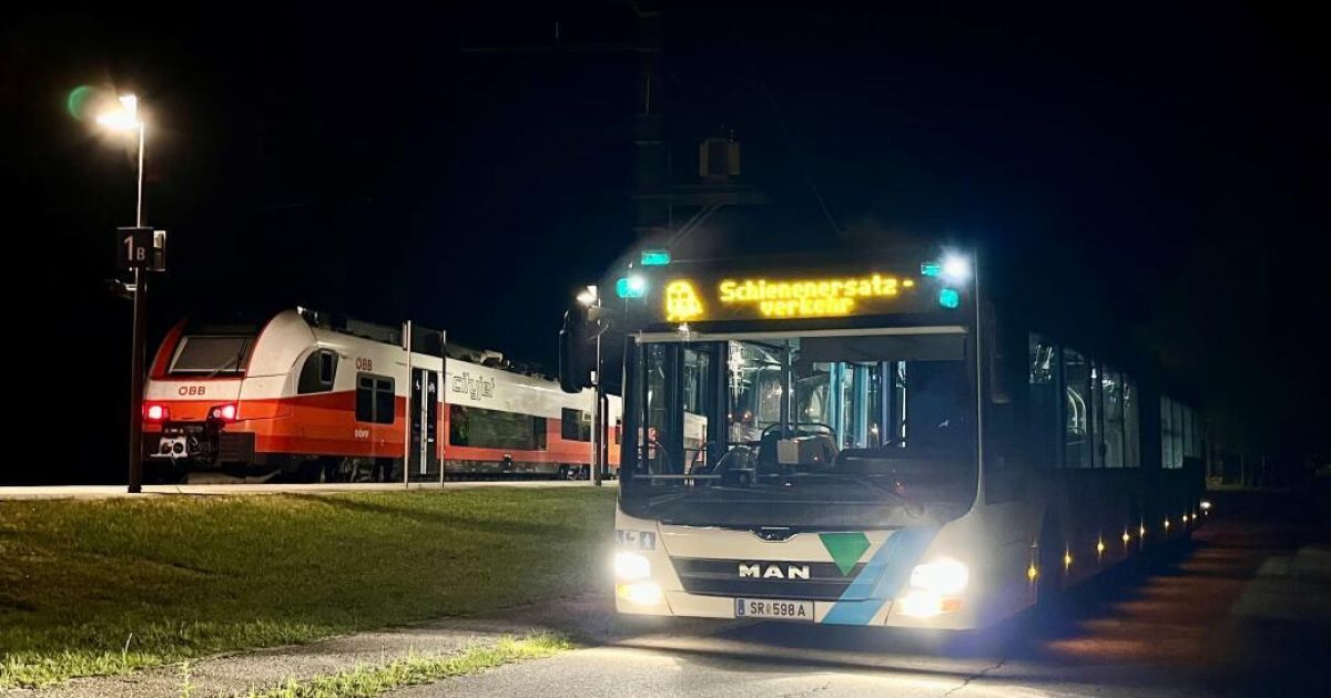 Rail traffic paralyzed: Steyr municipal transport company stepped in