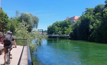 Steyr punktet mit viel Grünfläche im Stadtzentrum