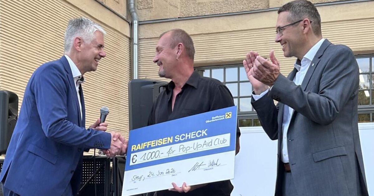 Steyr's mayor invited guests to a summer reception