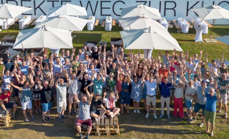 Das Breitschopf-Team feierte ein Sommerfest. (Foto: Breitschopf Küchen)