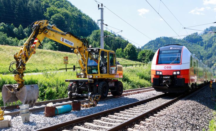 Entlang der Ennstalstrecke kommt es im Sommer zu Bauarbeiten. (Foto: ÖBB/Zenz)