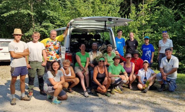 Gruppenfoto der fleißigen Ranger. (Foto: Ulrike Rubasch)