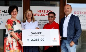 Rotkreuz-Markt Kremsmünster freut sich über Spende