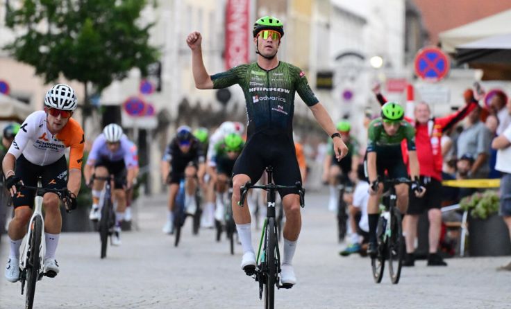 Loic Bettendorff gewann das City-Kriterium in Steyr. (Foto: Reinhard Eisenbauer)