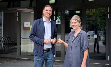 Schlüsselübergabe an der HAK Steyr