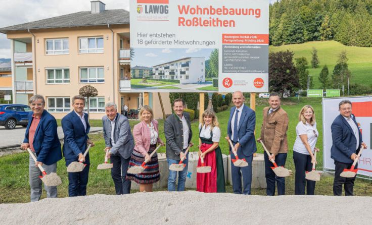Spatenstich in Roßleithen (Foto: Land OÖ/Antonio Bayer)