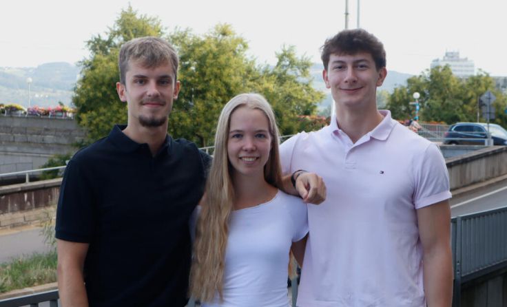 Von links: David Dallinger, Anna Hofstödter und Peter Schuhbauer (Foto: UHS)