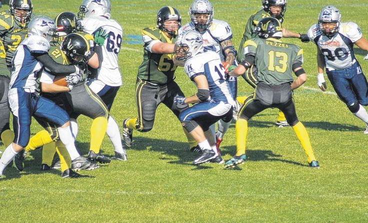 Heiße Football-Action gibt es diese Saison in Traun zu sehen. Foto: Harald Trausner